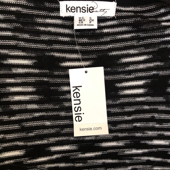 Cardigan black and white Kensie Size S - Picture 7 of 7